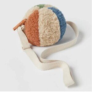 Zara kids soft sherpa ball bag purse